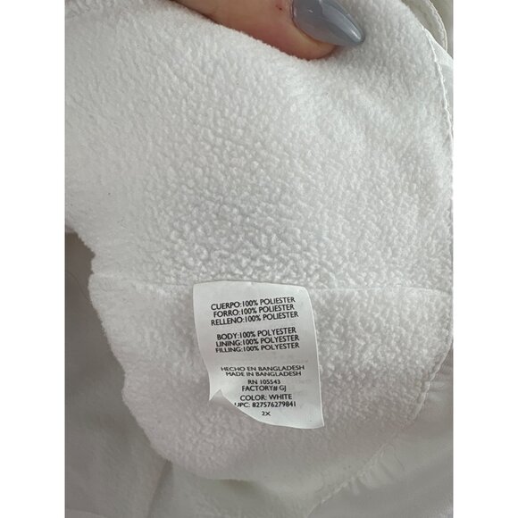 Women’s Daisy Fuentes Size 2X White Puffer Vest - Picture 5 of 5